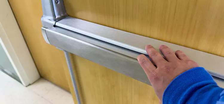 Installing a Push Bar on a Door Pflugerville